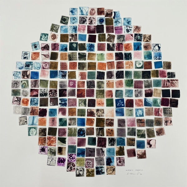 Furubayashi Remi,<i>Mosaic Crepe 2,</i> etching, aquatint, 2022