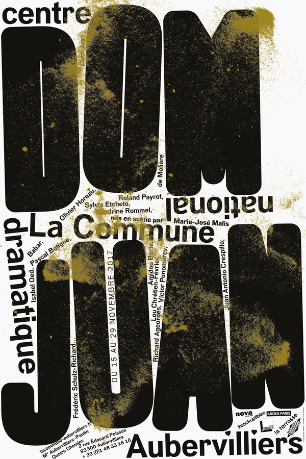 ”Dom Juan” Poster, La Commune theatre 2017