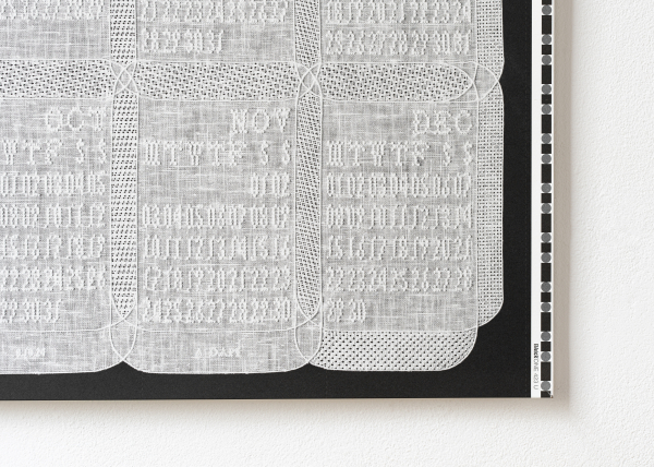 TDC賞「Calendar (2025: Pulled Thread, 2024: Plaid, 2023: 3 Strands of Floss, 2022: Type Family)」香本正樹, 佐藤友莉