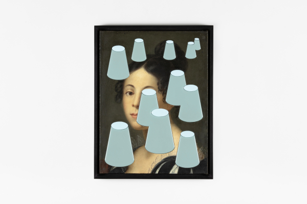 American Dirt<BR><BR>CO2 emissions per person in the USA, 1820-2020<BR><BR>Historic oil on canvas, with contemporary inserts, lacquered wood, 2023