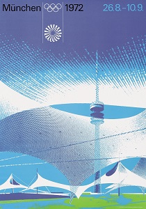 <div style='text-align:left;'>1972年ミュンヘン大会, 公式ポスター / ©International Olympic Committee</div>