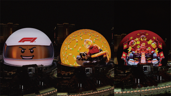 F1 Las Vegas GP LEGO Sphere takeover /  Motion Graphics / 2025